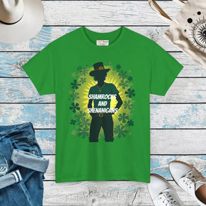 Patricks Unisex Heavy Cotton Tee - Leprechaun Style - Dipaliz - Irish Green / s - T-shirts