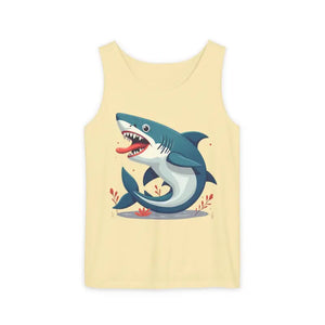 Bold Shark Graphic Unisex Tank - Summer Apparel - Dipaliz - T-shirts
