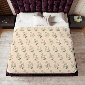 Cozy Daisy Sherpa Blanket - Two Colors Throw - Dipaliz - Blankets