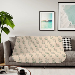 Cozy Daisy Sherpa Blanket - Two Colors Throw - Dipaliz - Blankets