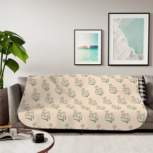 Cozy Daisy Sherpa Blanket - Two Colors Throw - Dipaliz - Blankets