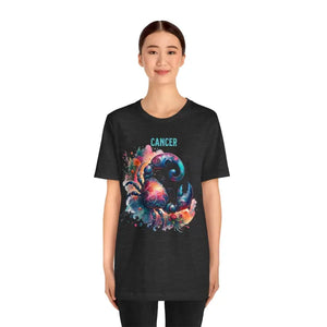 Cancer Zodiac Sign Tee - Celestial Crab Style - Dipaliz - T-shirts
