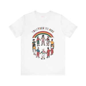 Unisex Jersey Tee Shine Bright Ribbed Knit Collar Style - Dipaliz - T-shirts