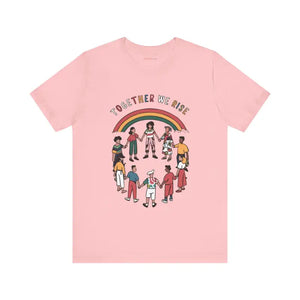 Unisex Jersey Tee Shine Bright Ribbed Knit Collar Style - Dipaliz - T-shirts