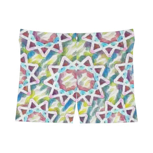 Colorful Star Pattern Shorts - Starlight Splendor - Dipaliz