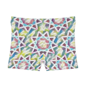 Colorful Star Pattern Shorts - Starlight Splendor - Dipaliz