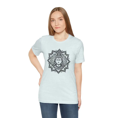 Ultimate Comfort Shiva Meditation Unisex Jersey Tee - Heather Ice Blue / s T-shirt