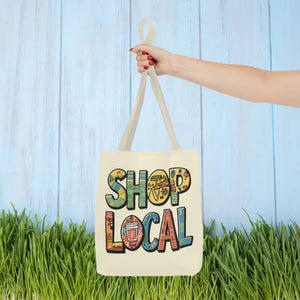 Tote Bag Shop Local Shopping Style Dipaliz Fashion Essential - 13’’ × / Beige - Totes