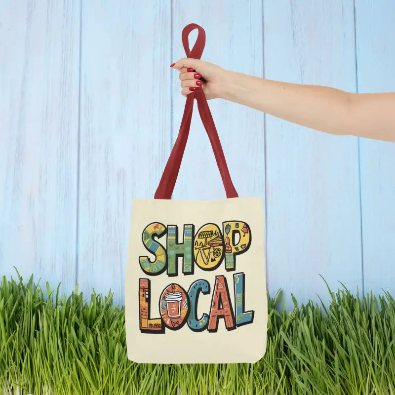 Shop Local Aop Tote Bag - 13’’ × / Red Bags