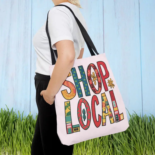 Versatile Aop Tote Bag: Perfect Blend of Style and Practicality - 18’’ × / Black Bags