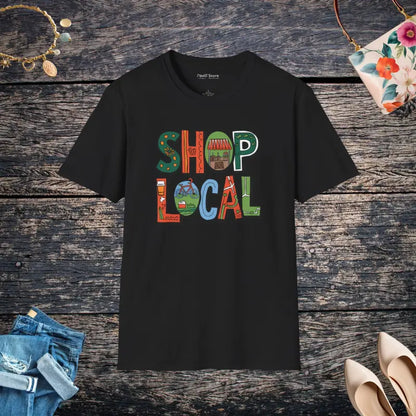 Shop Local Style: Unisex Soft Cotton T-shirt - Black / s T-shirt