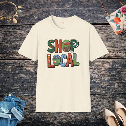 Shop Local Style: Unisex Soft Cotton T-shirt - Natural / s T-shirt