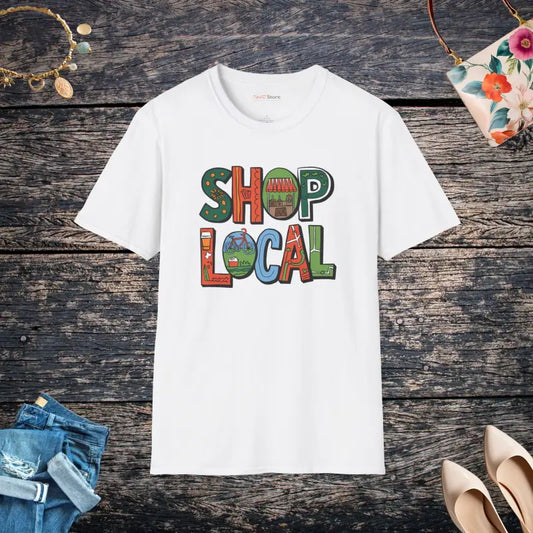 Shop Local Style: Unisex Soft Cotton T-shirt - White / s T-shirt