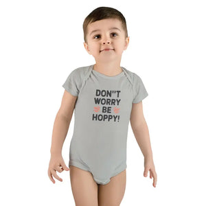 Short Sleeve Onesie - Don’t Worry be Hoppy Cotton Design - Dipaliz - Kids Clothes