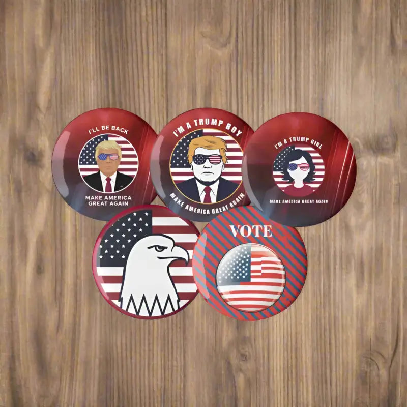 Show your Spirit with Premium Trump Pin Button Collection - Accessories