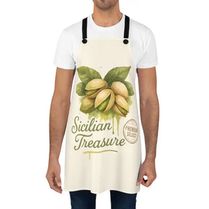 Treasure Pistachio Apron - Premium Sicilian Artisan Cooking Gear - Dipaliz - one Size - Aprons