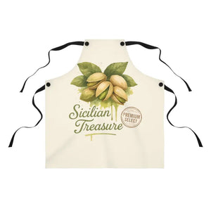 Treasure Pistachio Apron - Premium Sicilian Artisan Cooking Gear - Dipaliz - one Size - Aprons