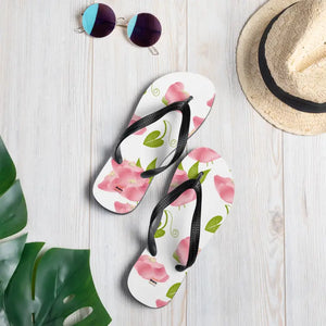 Floral Slip-resistant Flip-flops - Pink Flowers Safety Style - Dipaliz - s - Slippers