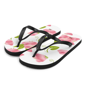 Floral Slip-resistant Flip-flops - Pink Flowers Safety Style - Dipaliz - Slippers