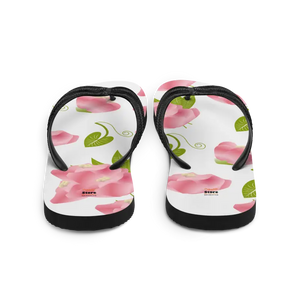 Floral Slip-resistant Flip-flops - Pink Flowers Safety Style - Dipaliz - Slippers