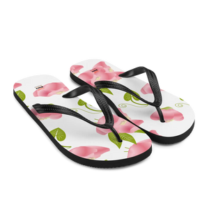 Floral Slip-resistant Flip-flops – Pink Flowers - Dipaliz - Slippers