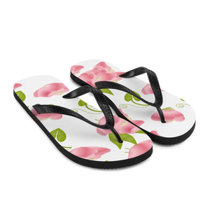 Floral Slip-resistant Flip-flops – Pink Flowers - Dipaliz - Slippers