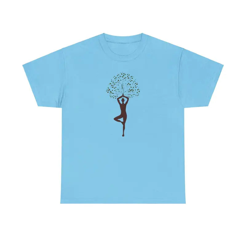 Unleash Serenity in Style with Yoga & Nature Deluxe T-shirt - T-shirt