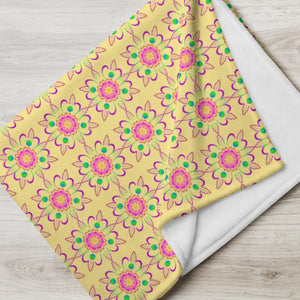 Soft Silk Touch Throw Blanket Floral Print Comfort - Dipaliz - 50″×60″ - Blankets