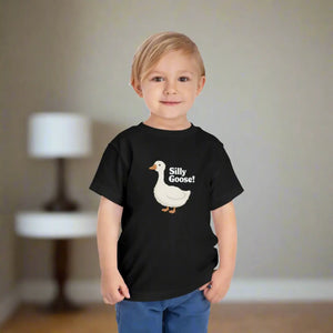 Silly Goose Toddler Tee Vibrant Colors Soft Cotton Dipaliz - T-shirts