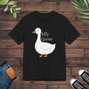 Silly Goose Unisex Jersey Tee - Cozy Everyday Fun - Dipaliz - Black / s - T-shirts
