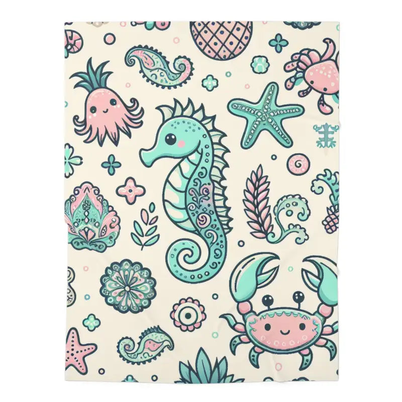 Silly Sea Creatures: The Coziest Baby Swaddle Blanket - Blankets