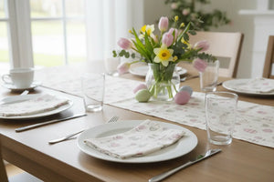 Easter Bunny Cloth Napkins – Floral Spring - Dipaliz
