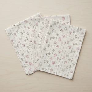 Easter Bunny Cloth Napkins – Floral Spring - Dipaliz