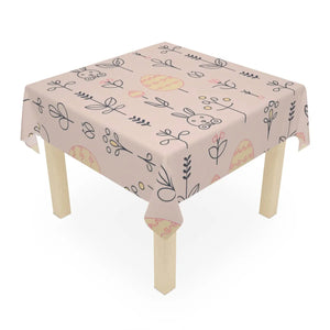 Pink Easter Egg Flora Tablecloth – Organic Cotton - Dipaliz - Tablecloths