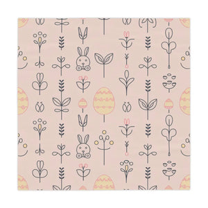 Pink Easter Egg Flora Tablecloth – Organic Cotton - Dipaliz - Tablecloths