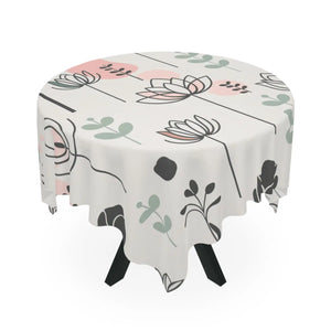 Minimalistic Floral Pattern Tablecloth - Dipaliz - Tablecloths