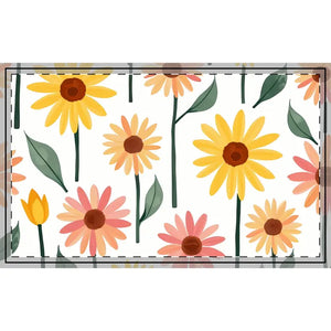 Simple Floral Pattern Cotton Fabric for Home Decor - Dipaliz - 29’’ × 18’’