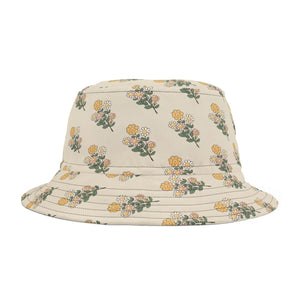 Vibrant Floral Bucket Hat - Simple Flowers - Dipaliz - Hats