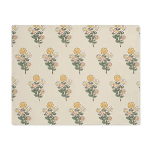 Cotton Placemat - Floral Fashion Style Elegance - Dipaliz - 18’’ × 14’’ - Placemats