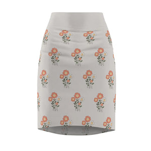 Unique Aop Pencil Skirt - Artistic Mid Waist - Dipaliz - Skirts - s