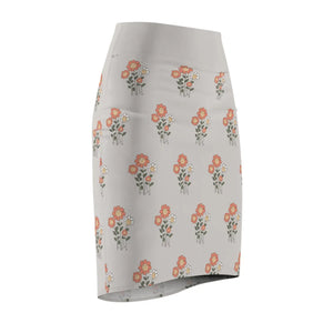Unique Aop Pencil Skirt - Artistic Mid Waist - Dipaliz - Skirts - s