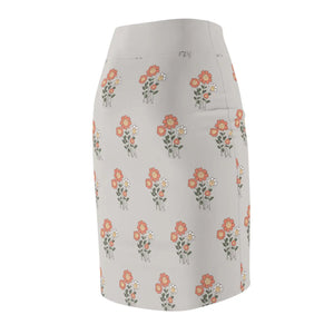Unique Aop Pencil Skirt - Artistic Mid Waist - Dipaliz - Skirts - s