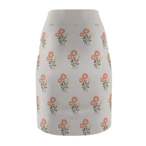 Unique Aop Pencil Skirt - Artistic Mid Waist - Dipaliz - Skirts - s