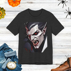 Dracula Unisex Jersey Short Sleeve Tee - Legendary Comfort - Dipaliz - Dark Grey Heather / Xs - T-shirts