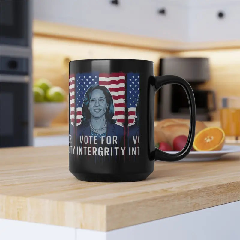 Trump 2024 Black Ceramic Mug – Cozy Drinks High Spirits! - 15oz