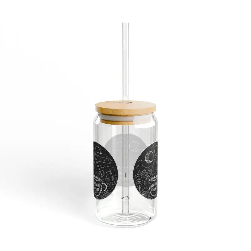 Elevate Every Sip with the Bpa-free Clear Glass Sipper - Tumbler