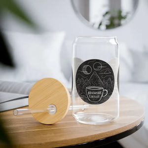 Clear Glass Sipper Bpa Free Adventure Coffee Tumbler - Dipaliz - with Lid and Straw / 16oz - Tumblers