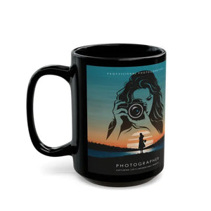 Black Ceramic Mug - Professional Photographer Style - Dipaliz - Mugs