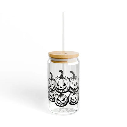 Sip Spooky Style with Scary Halloween Pumpkin Glass - Mug