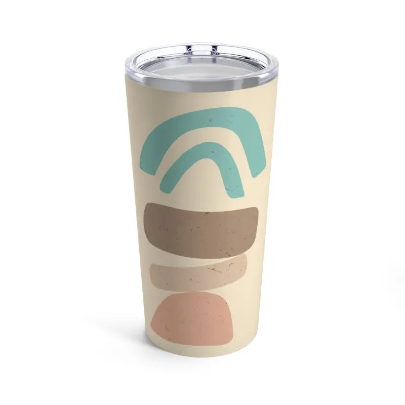 Elevate Hydration with the 20oz Abstract Pebbles Tumbler - Tumblers